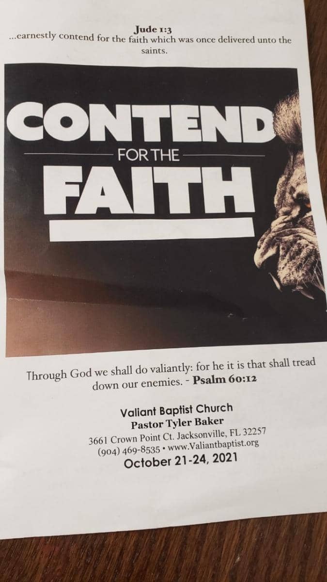 2nd Annual Contend for the Faith Preaching Conference